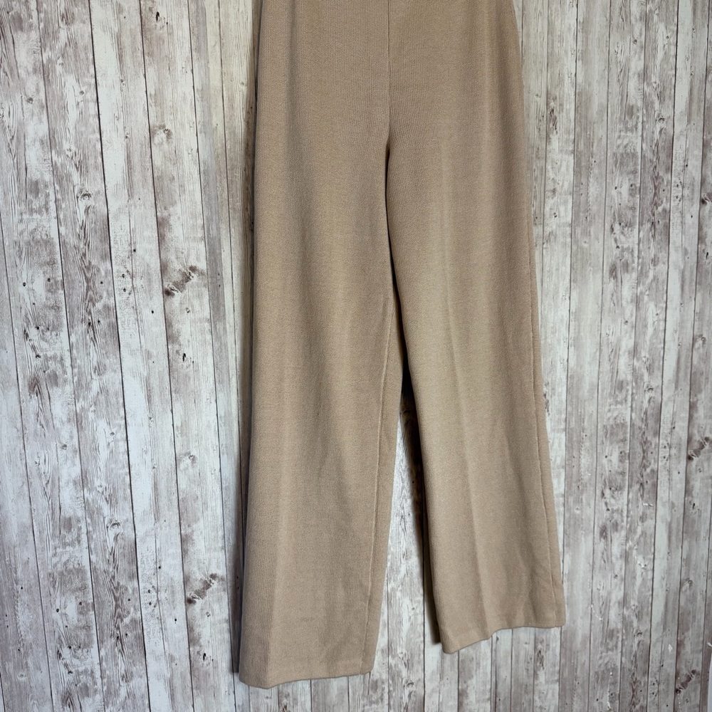 St. John Collection by Marie Gray Santana Knit Beige Straight Leg Pants - Picture 2 of 6